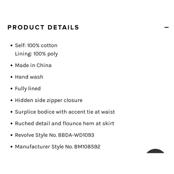 REVOLVE BB DAKOTA Boho Cottage Ditsy Floral "Big Flirt Energy" Mini Dress Large - Picture 11 of 11